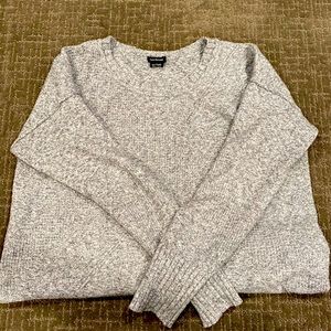 Gray, over sized sweater.